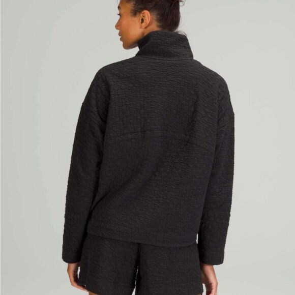 Lululemon Rippled Full Zip Jacket Black Size 2 - Picture 3 of 10